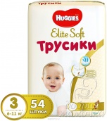 Трусики Huggies Elite Soft (6-11кг) 54 шт Трусики Huggies Elite Soft (6-11кг) 54 шт